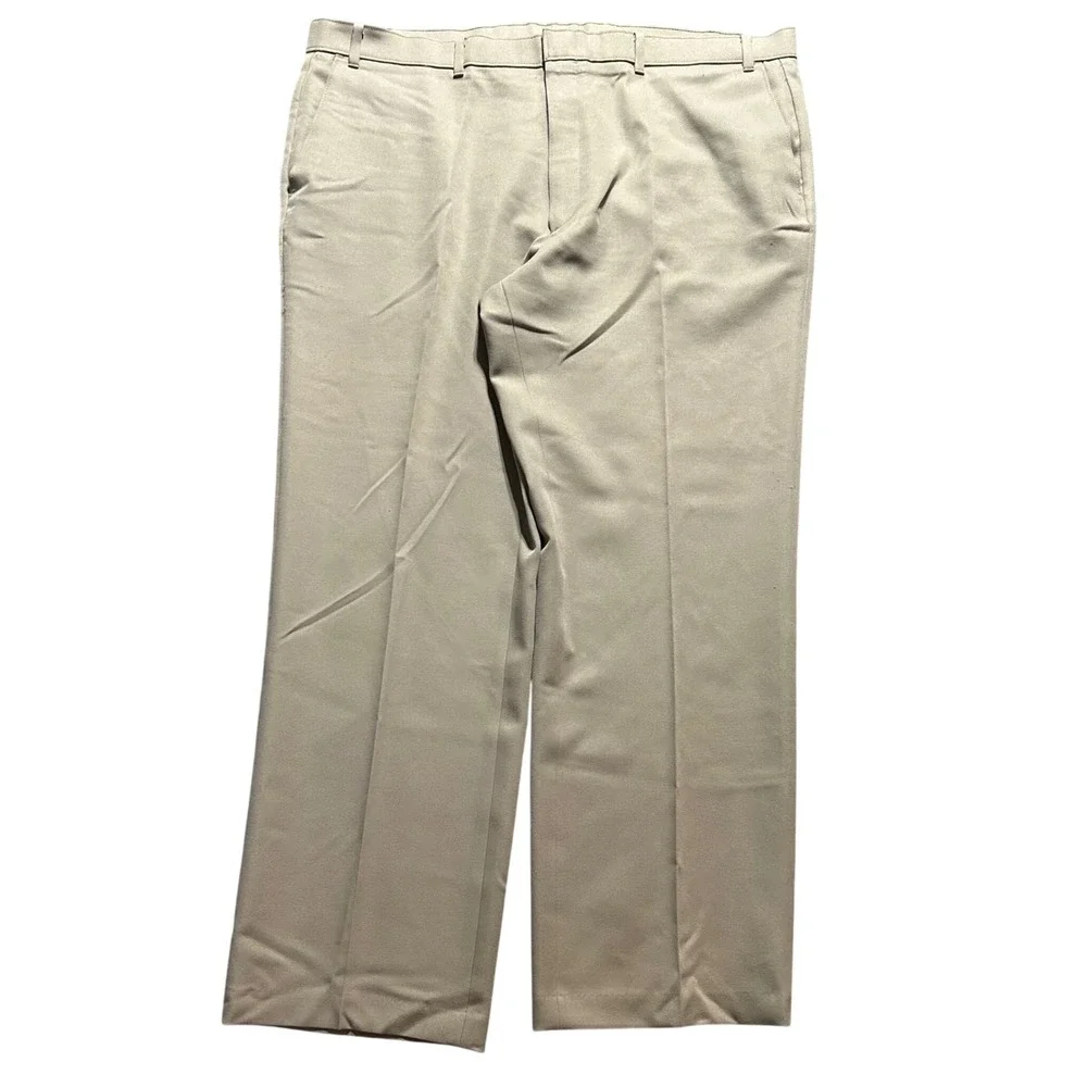VTG Levi's Action Slacks Men 44x30 (Fits 44x29) Tan Khaki Dacron Polyester 1995